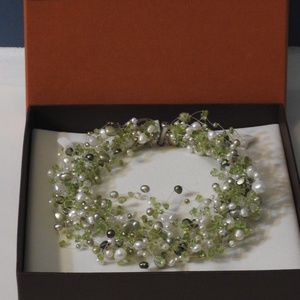 Fire & Ice Freshwater Pearl Necklace